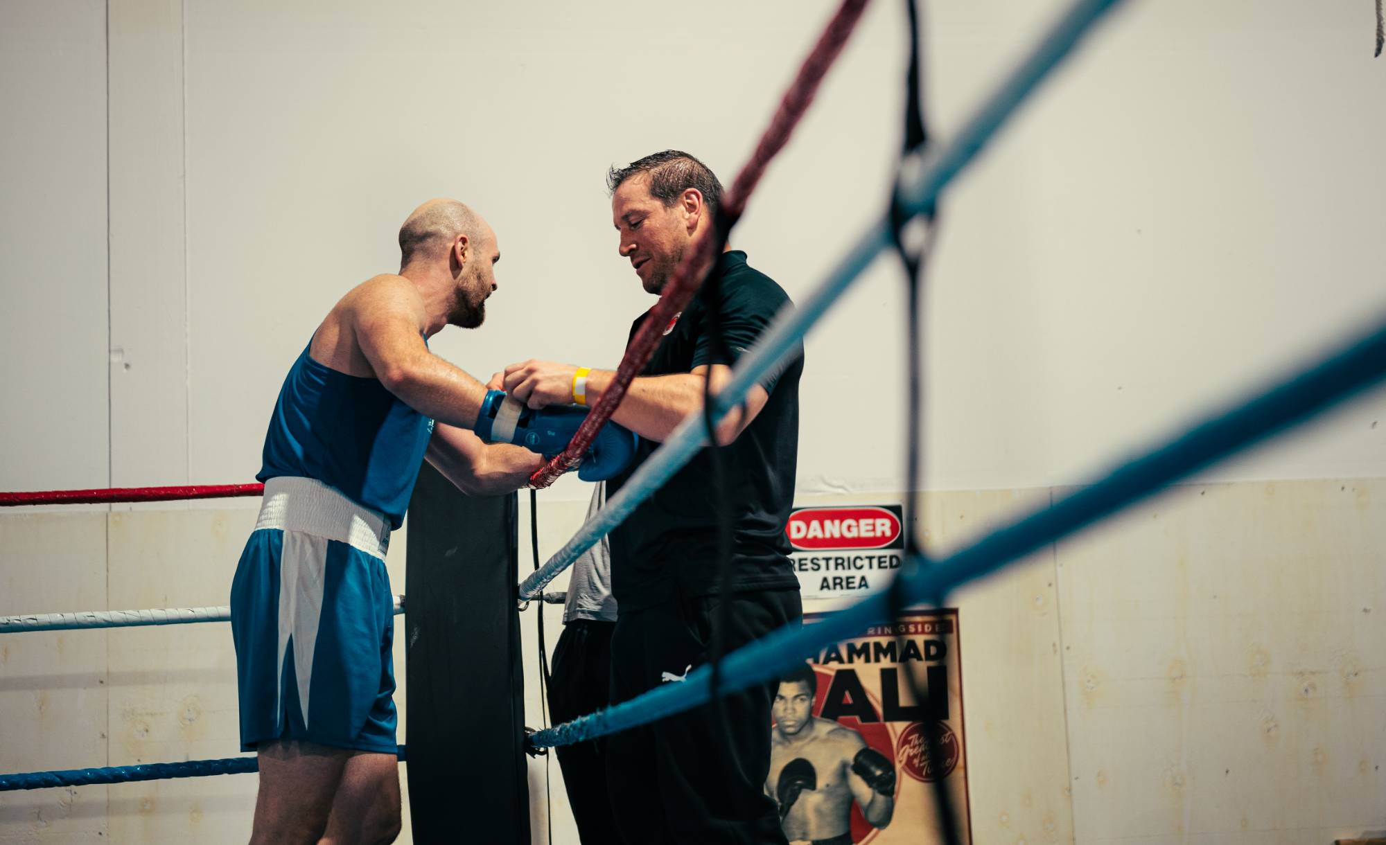 beginner learning to box